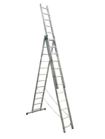 Hliníkový rebrík trojdielny univerzálny 7612* PROFI