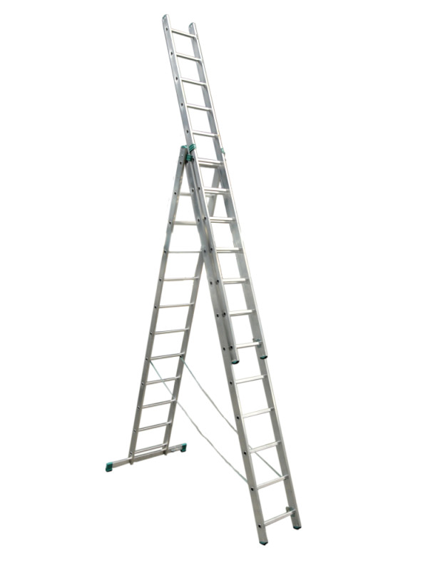 Hliníkový rebrík trojdielny univerzálny 7612* PROFI