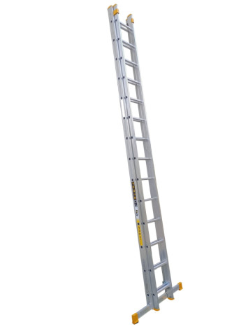 Hliníkový rebrík dvojdielny výsuvný 8214* PROFI PLUS