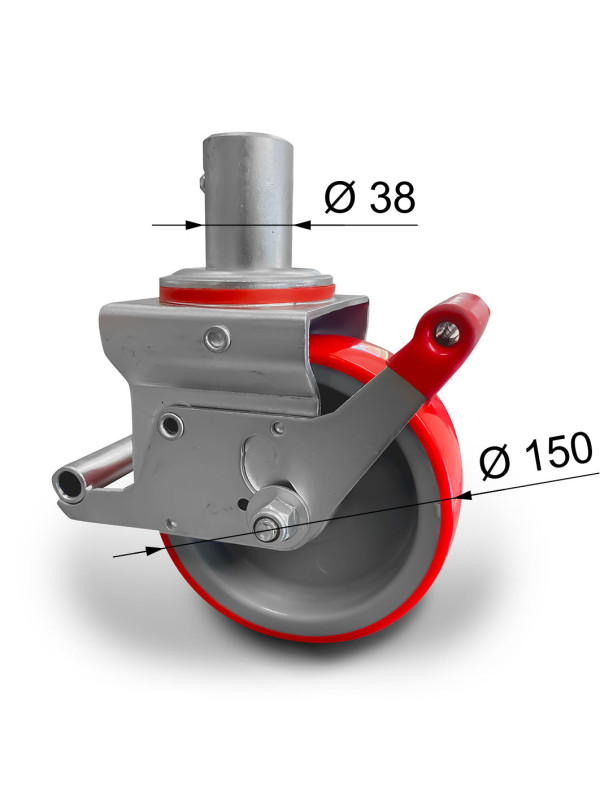 Koliesko 150 mm s behúňom (pneu)